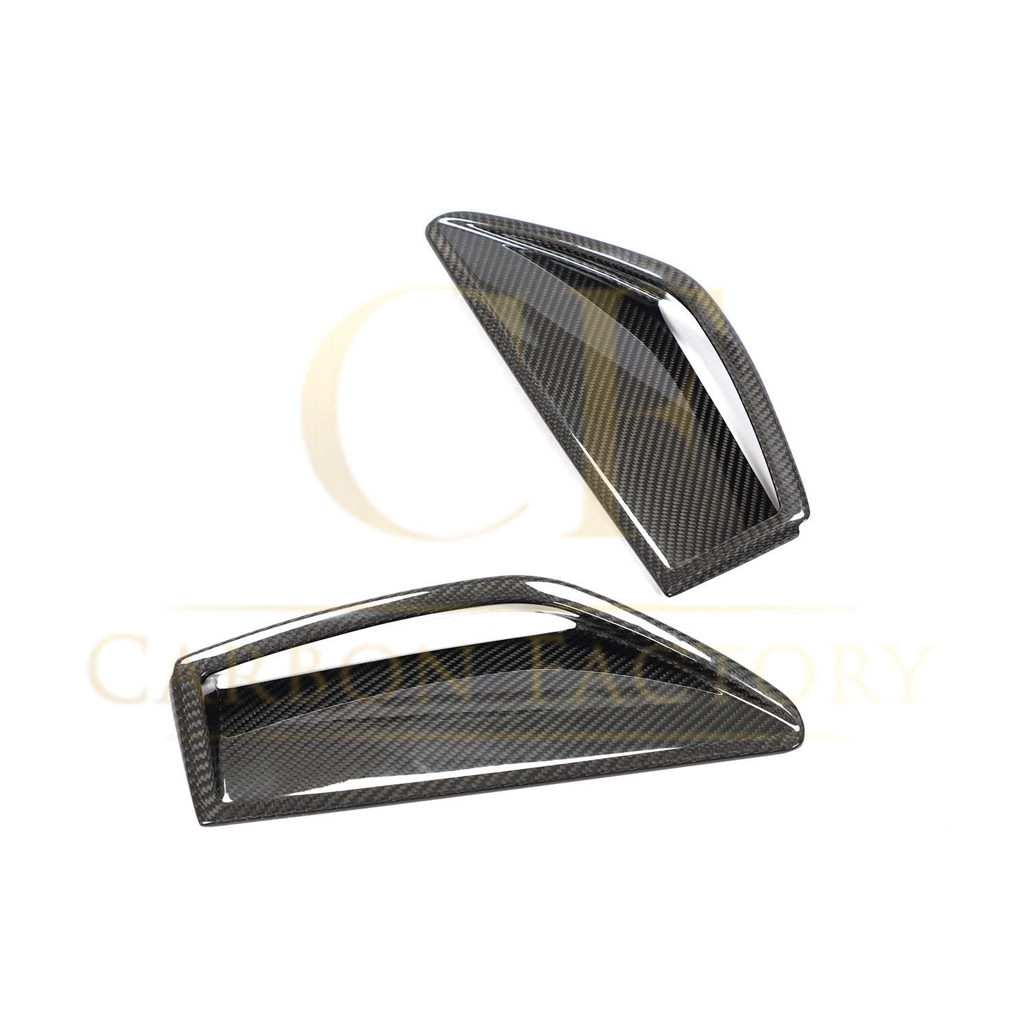 Pre-Preg Carbon Fibre Front Bumper Trims for Audi C8 RS6 19-22-Carbon Factory