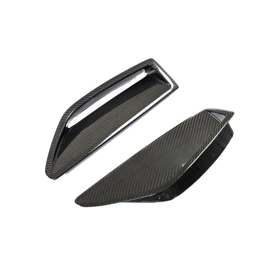 Pre-Preg Carbon Fibre Front Bumper Trims for Audi C8 RS6 19-22-Carbon Factory