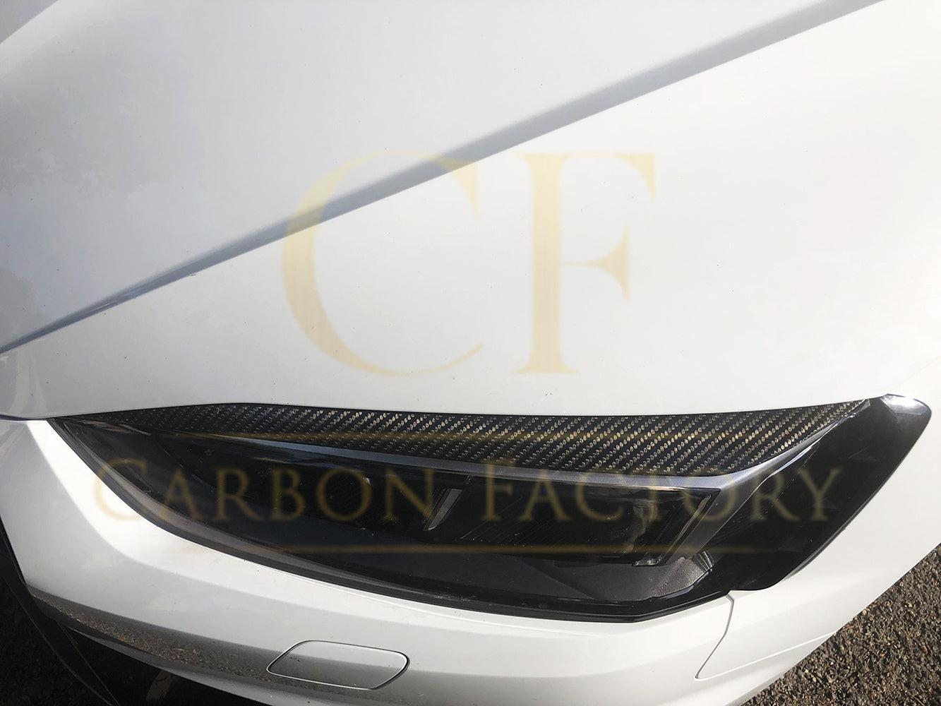 Pre-Preg Carbon Fibre Front Headlight Trims for Audi B9 A5 S5 RS5 17-19-Carbon Factory