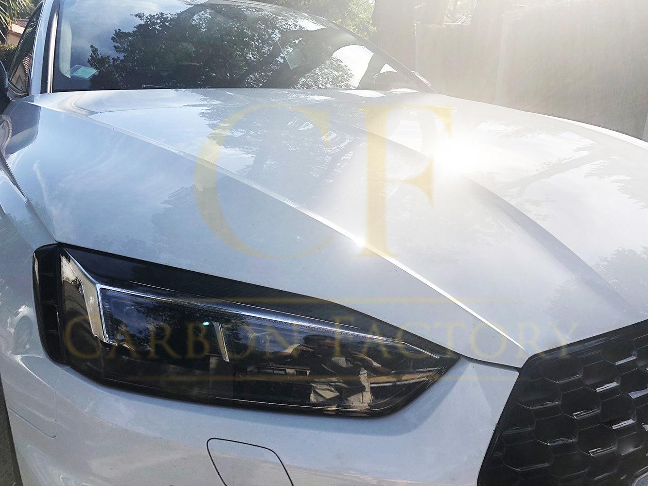 Pre-Preg Carbon Fibre Front Headlight Trims for Audi B9 A5 S5 RS5 17-19-Carbon Factory