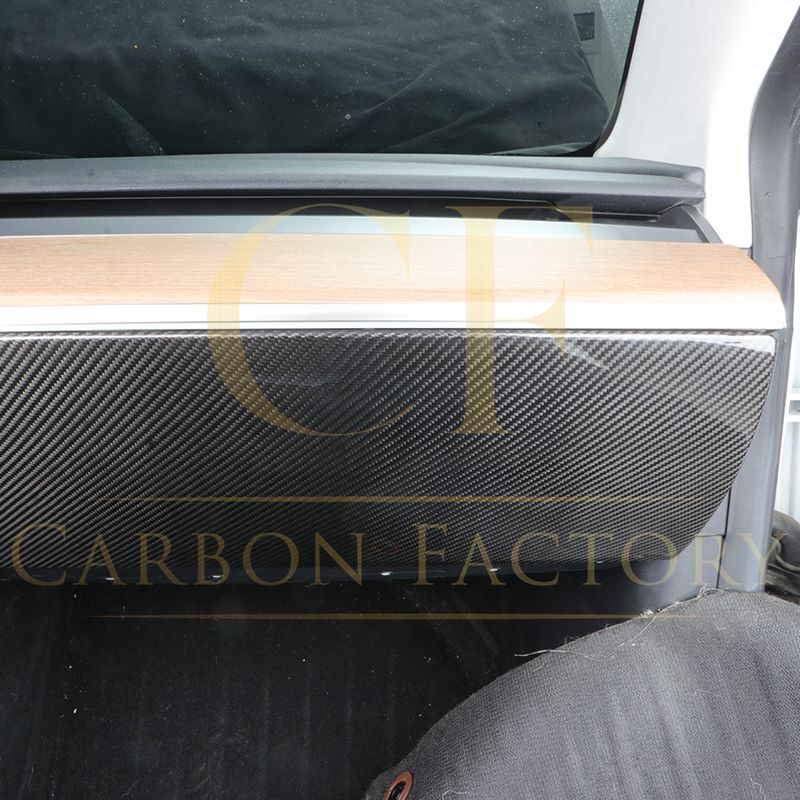Pre-Preg Carbon Fibre Glove Box Cover for Tesla Model 3 & Model Y 17-23-Carbon Factory