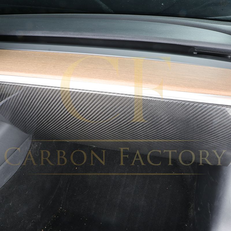Pre-Preg Carbon Fibre Glove Box Cover for Tesla Model 3 & Model Y 17-23-Carbon Factory