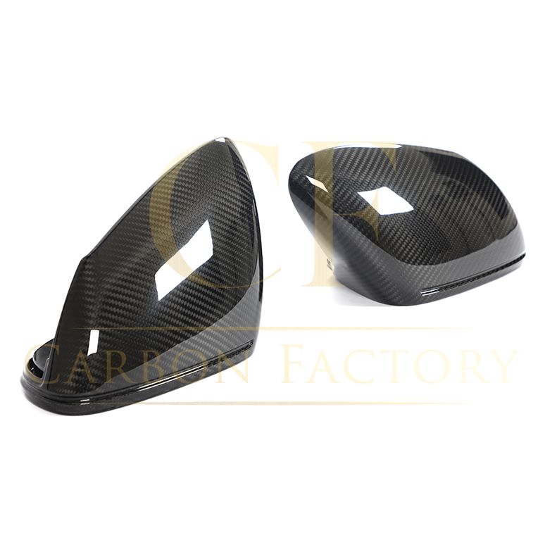 Pre-Preg Carbon Fibre Mirror Covers for Porsche Taycan LHD 9J1 19-Present-Carbon Factory