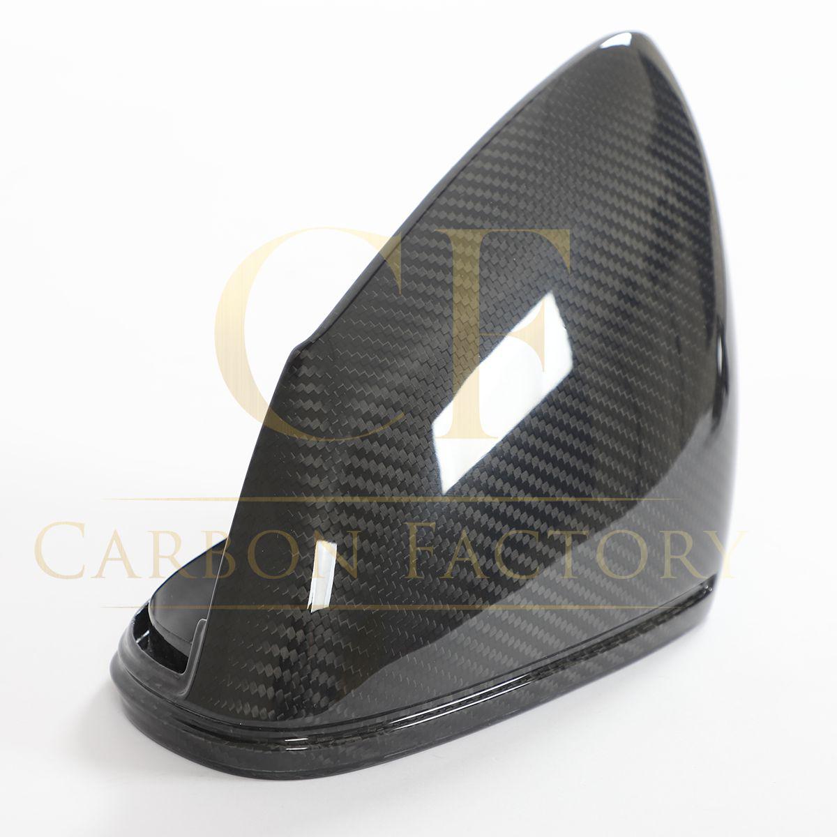 Pre-Preg Carbon Fibre Mirror Covers for Porsche Taycan LHD 9J1 19-Present-Carbon Factory