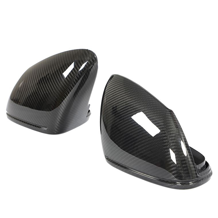 Pre-Preg Carbon Fibre Mirror Covers for Porsche Taycan LHD 9J1 19-Present-Carbon Factory