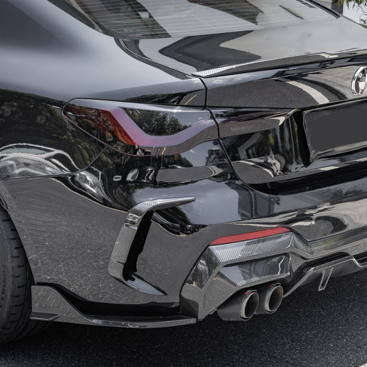 Pre-Preg Carbon Fibre Rear Bumper Trims for BMW 4 Series G22 G23 20-Present-Carbon Factory