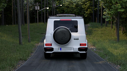 Pre-Preg Carbon Fibre Spare Tyre Cover for Mercedes W464 G Class G Wagon 19-Present-Carbon Factory