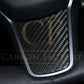 Pre-Preg Carbon Fibre Steering Wheel Trims for Tesla Model 3 & Model Y 17-23-Carbon Factory