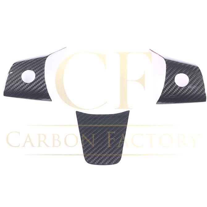 Pre-Preg Carbon Fibre Steering Wheel Trims for Tesla Model 3 & Model Y 17-23 - Carbon Factory
