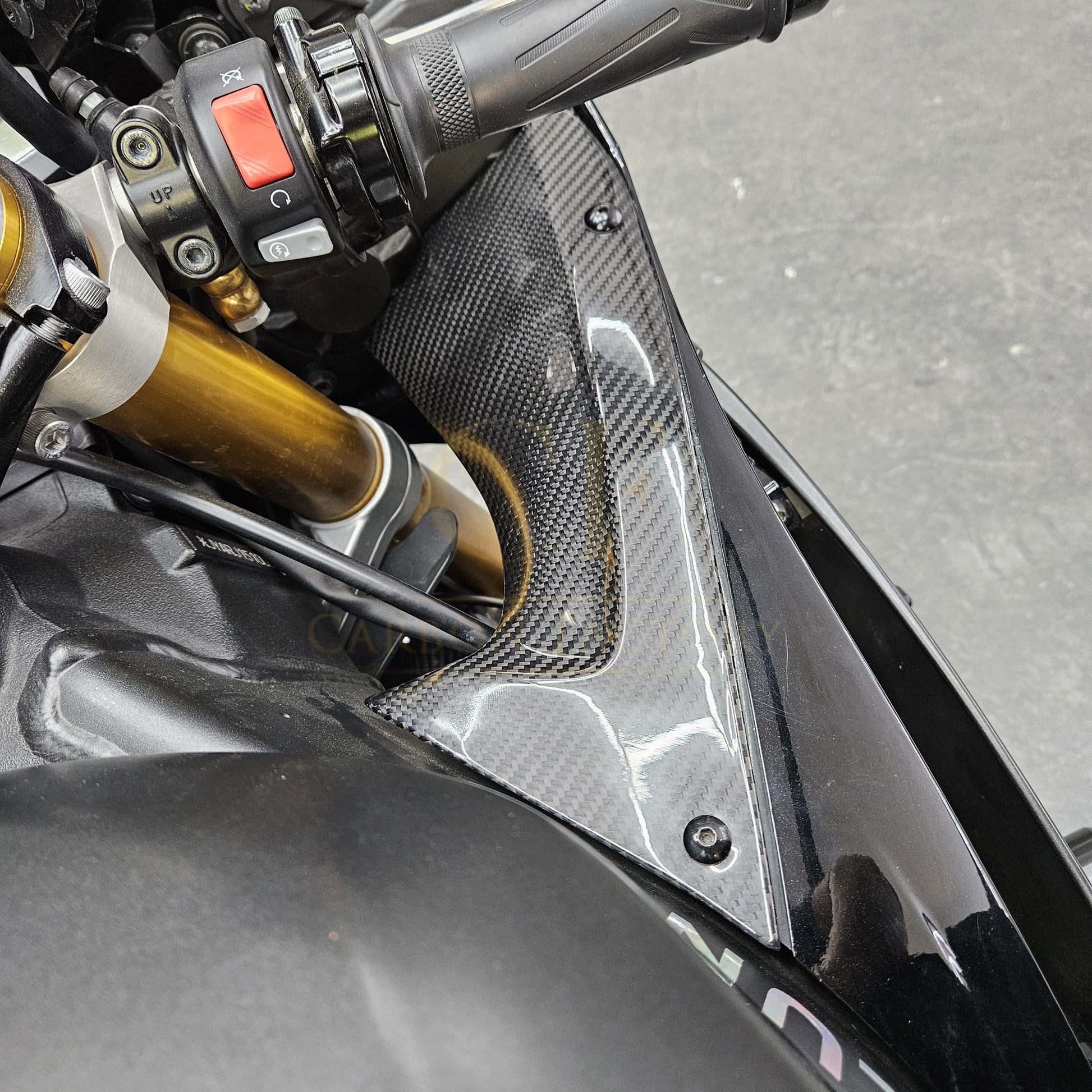 Pre-preg Carbon Fibre Dash Panels for Yamaha R6 2008-2015-Carbon Factory