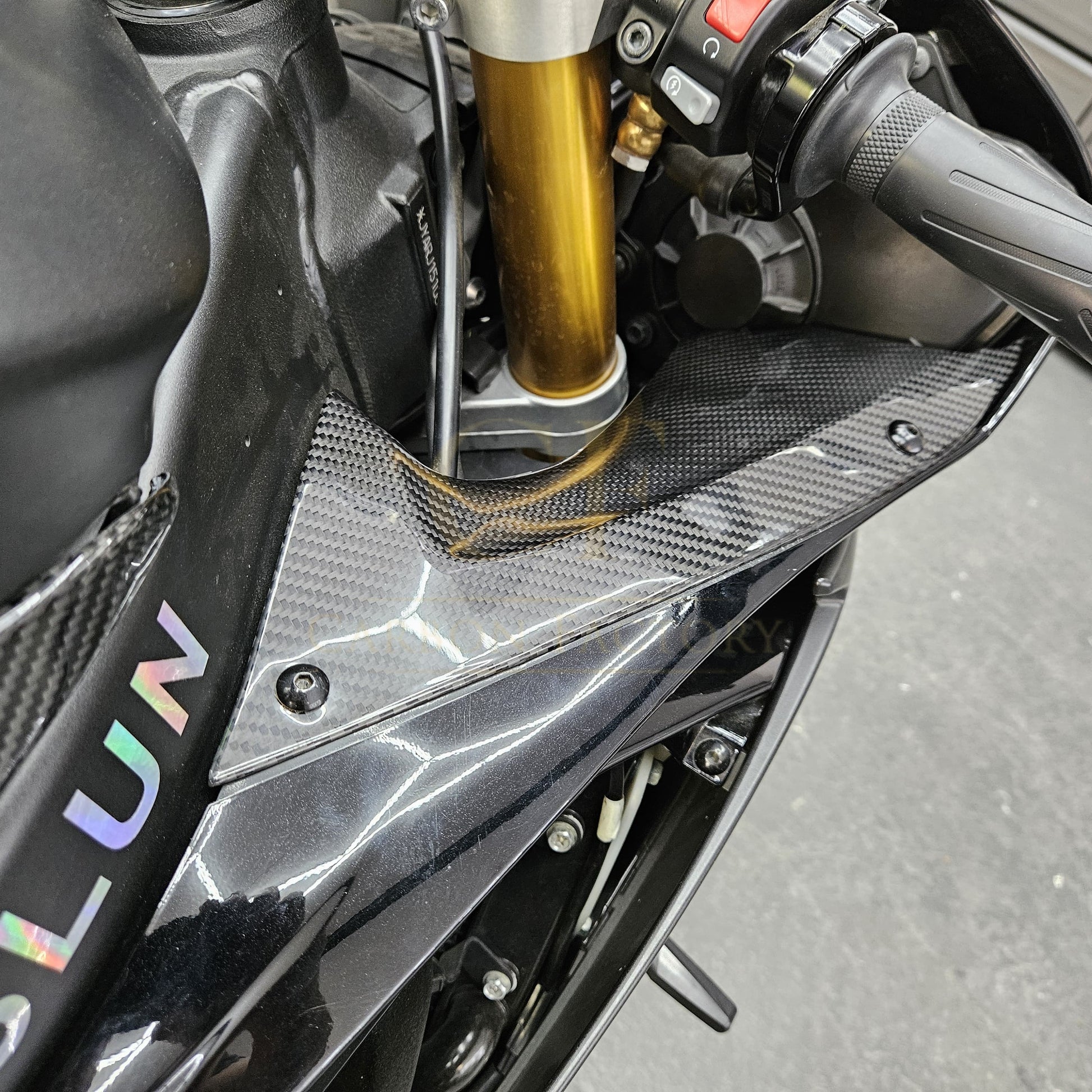 Pre-preg Carbon Fibre Dash Panels for Yamaha R6 2008-2015-Carbon Factory