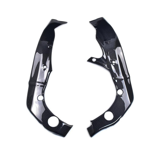 Pre-preg Carbon Fibre Frame Covers for Yamaha R6 2017-2022-Carbon Factory