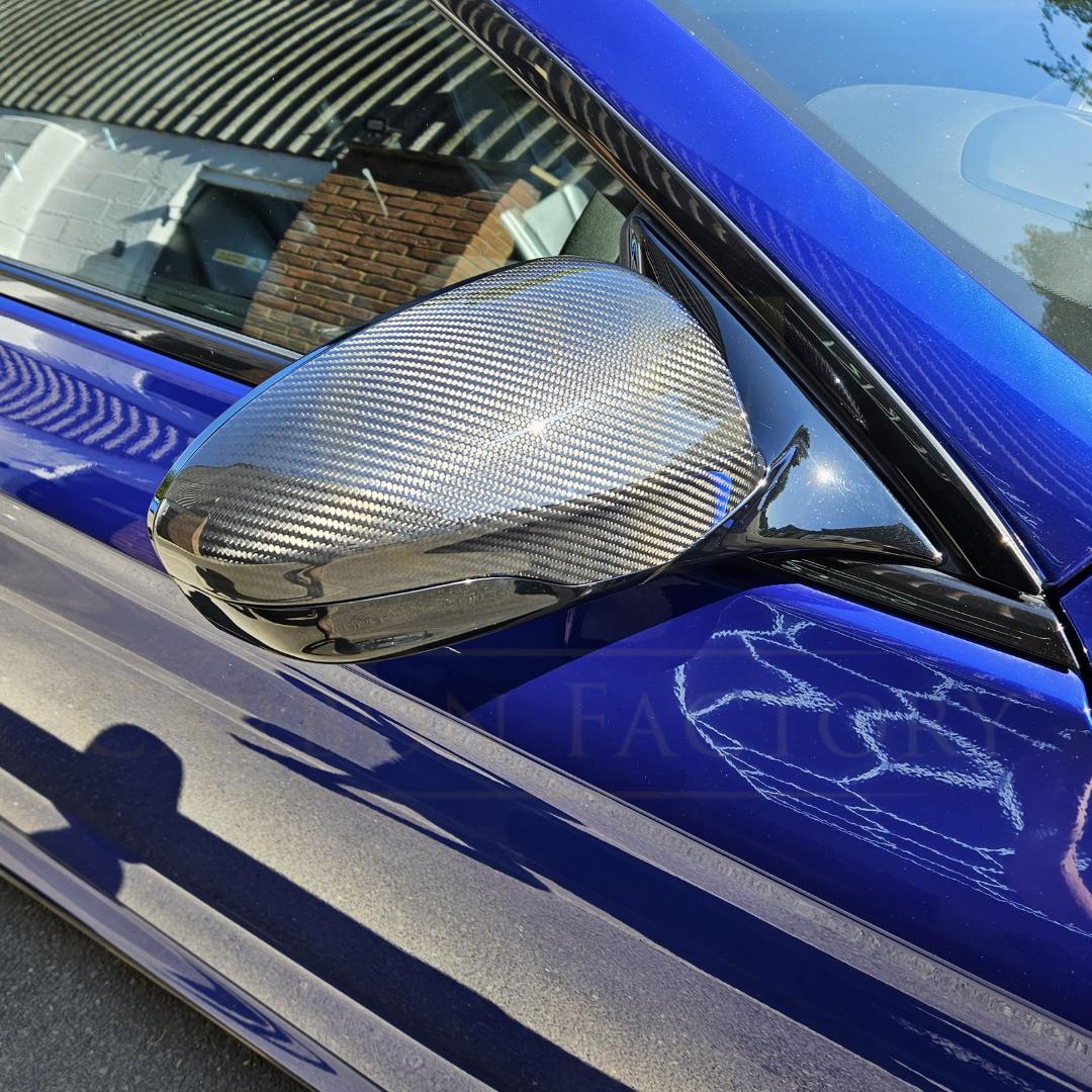 Pre-preg Carbon Fibre Replacement Mirror Covers for BMW F10 M5 F06 F12 F13 M6 12-16-Carbon Factory