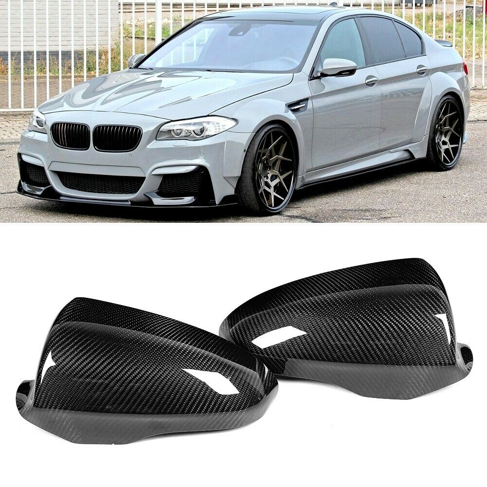 Pre-preg Carbon Fibre Replacement Mirror Covers for BMW F10 M5 F06 F12 F13 M6 12-16-Carbon Factory