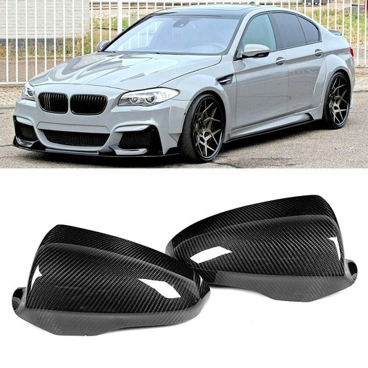 Pre-preg Carbon Fibre Replacement Mirror Covers for BMW F10 M5 F06 F12 F13 M6 12-16-Carbon Factory