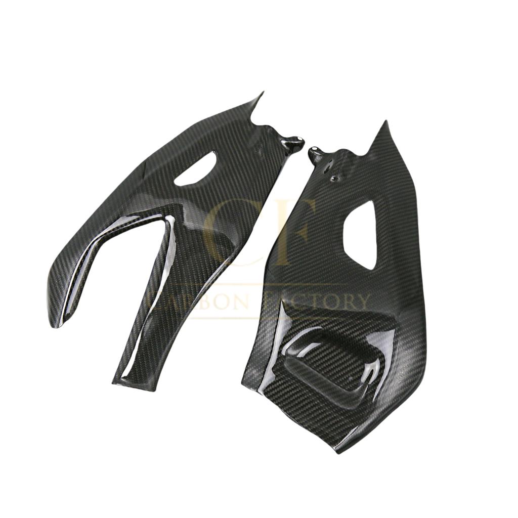 Pre-preg Carbon Fibre Swingarm Covers Protectors for Yamaha R1 2015-2024-Carbon Factory