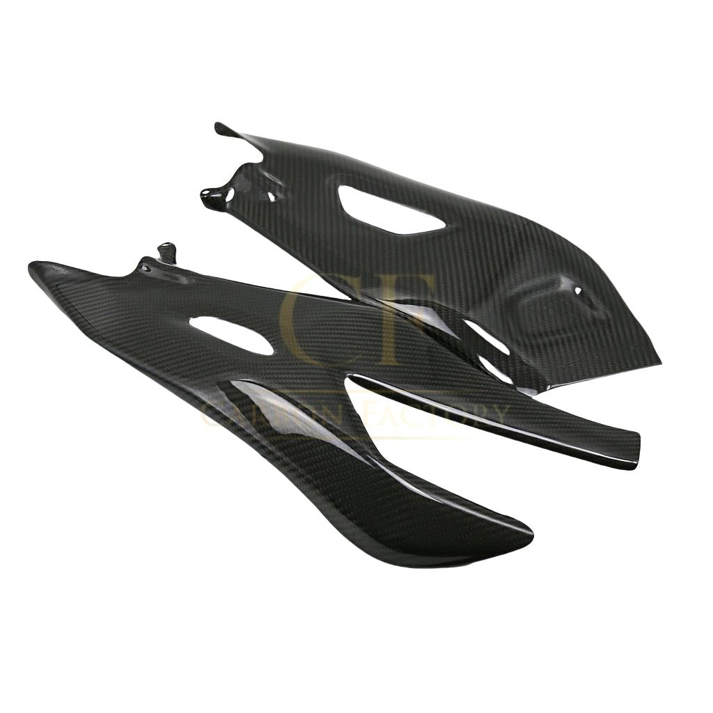 Pre-preg Carbon Fibre Swingarm Covers Protectors for Yamaha R1 2015-2024-Carbon Factory