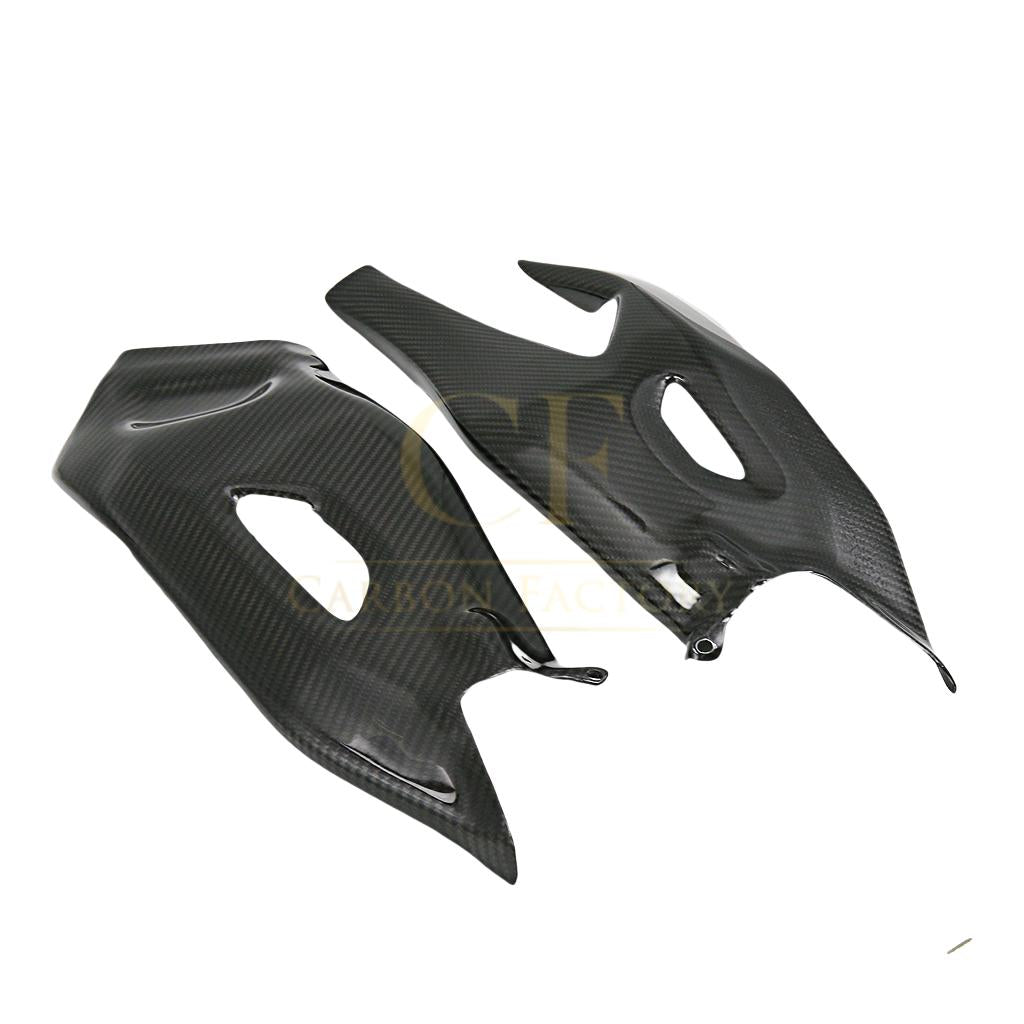 Pre-preg Carbon Fibre Swingarm Covers Protectors for Yamaha R1 2015-2024-Carbon Factory