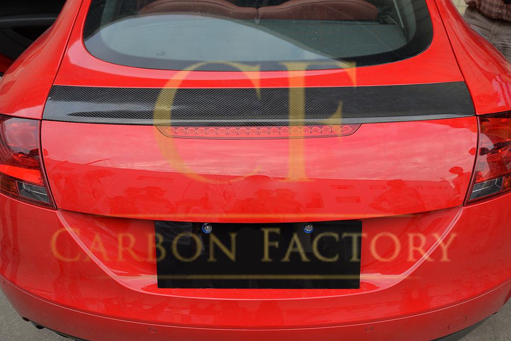 R Style Carbon Fibre Boot Spoiler for Audi 8J TT TTS MK2 07-14-Carbon Factory