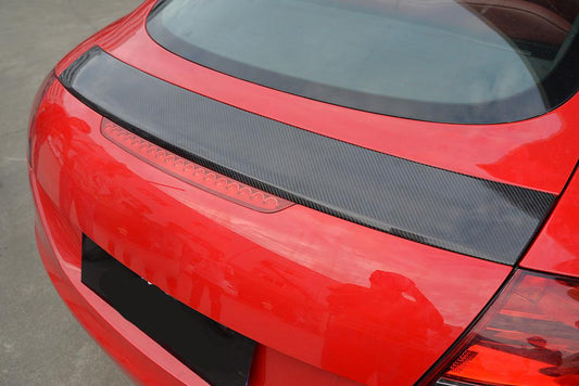 R Style Carbon Fibre Boot Spoiler for Audi 8J TT TTS MK2 07-14-Carbon Factory