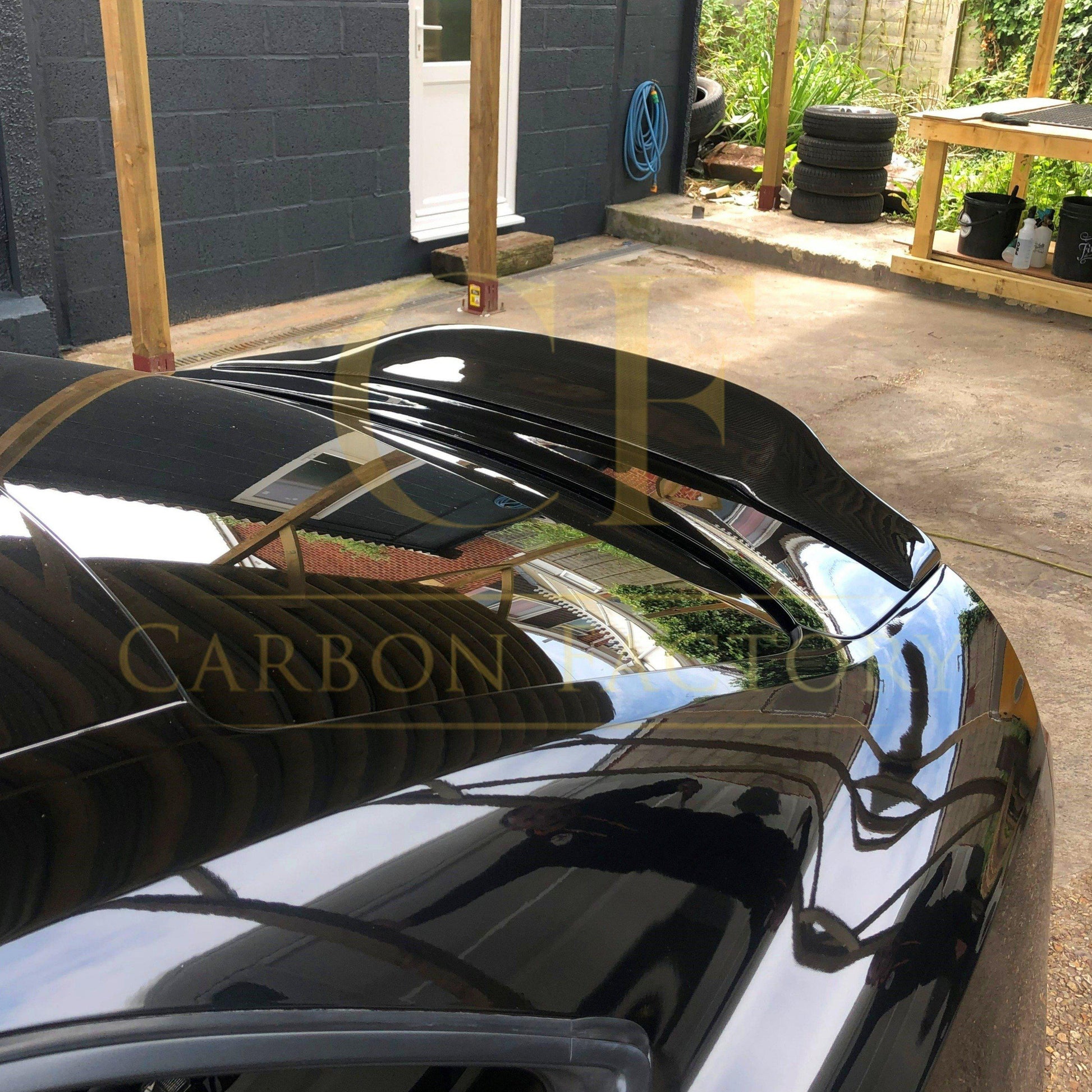 R Style Carbon Fibre Boot Spoiler for Audi B8 B8.5 A5 4 Door 07-16-Carbon Factory