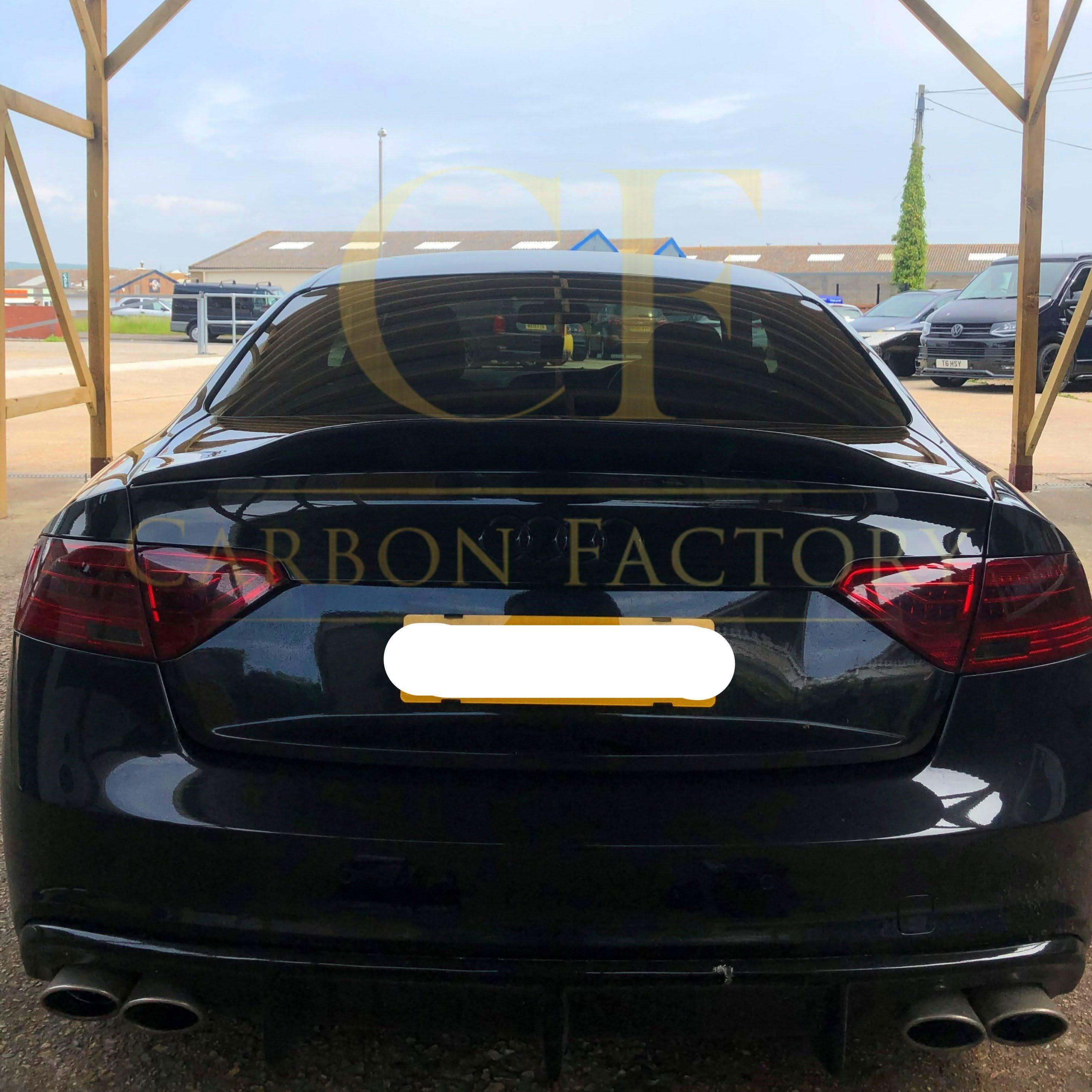 R Style Carbon Fibre Boot Spoiler for Audi B8 B8.5 A5 4 Door 07-16 - Carbon Factory