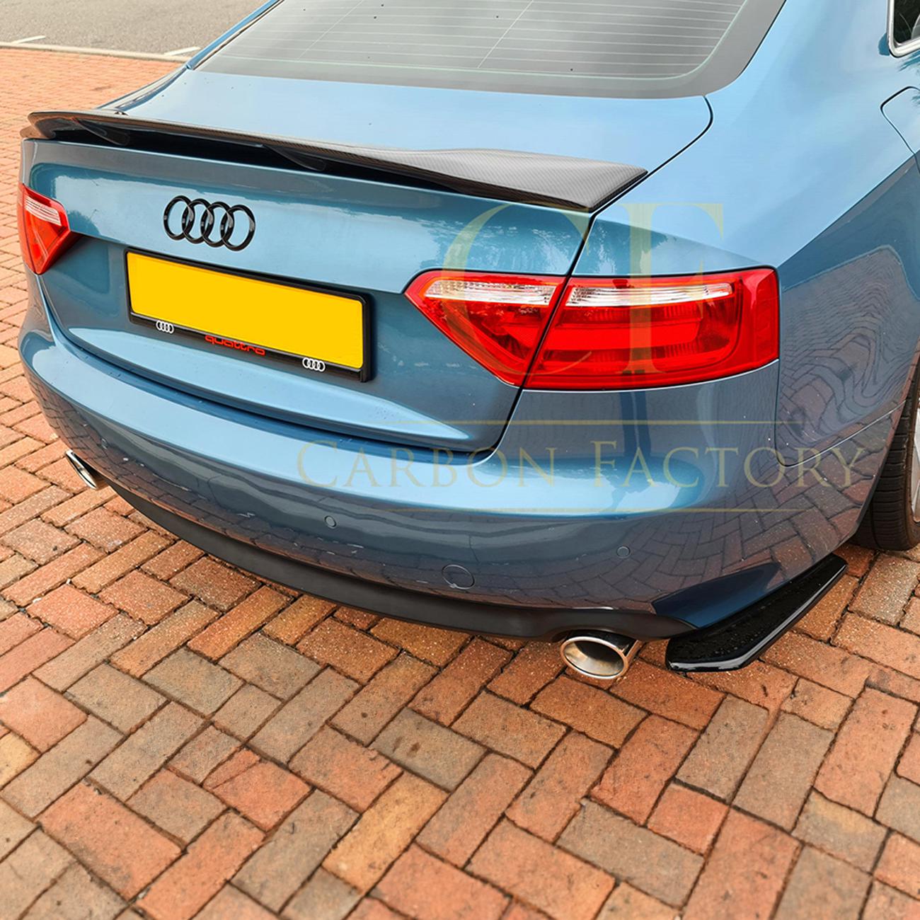 R Style Carbon Fibre Boot Spoiler for Audi B8 B8.5 A5 4 Door 07-16-Carbon Factory