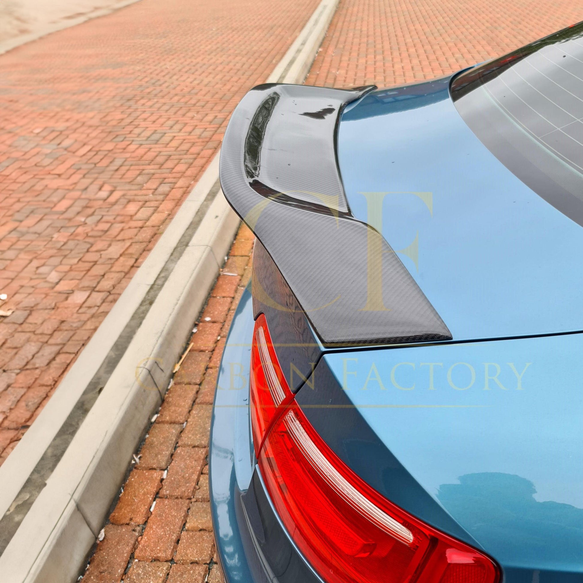 R Style Carbon Fibre Boot Spoiler for Audi B8 B8.5 A5 4 Door 07-16-Carbon Factory