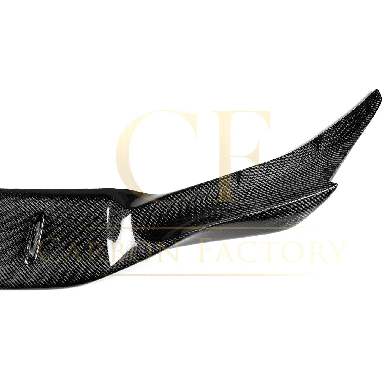 R Style Carbon Fibre Front Splitter for BMW F90 M5 Pre-LCI 17-20-Carbon Factory
