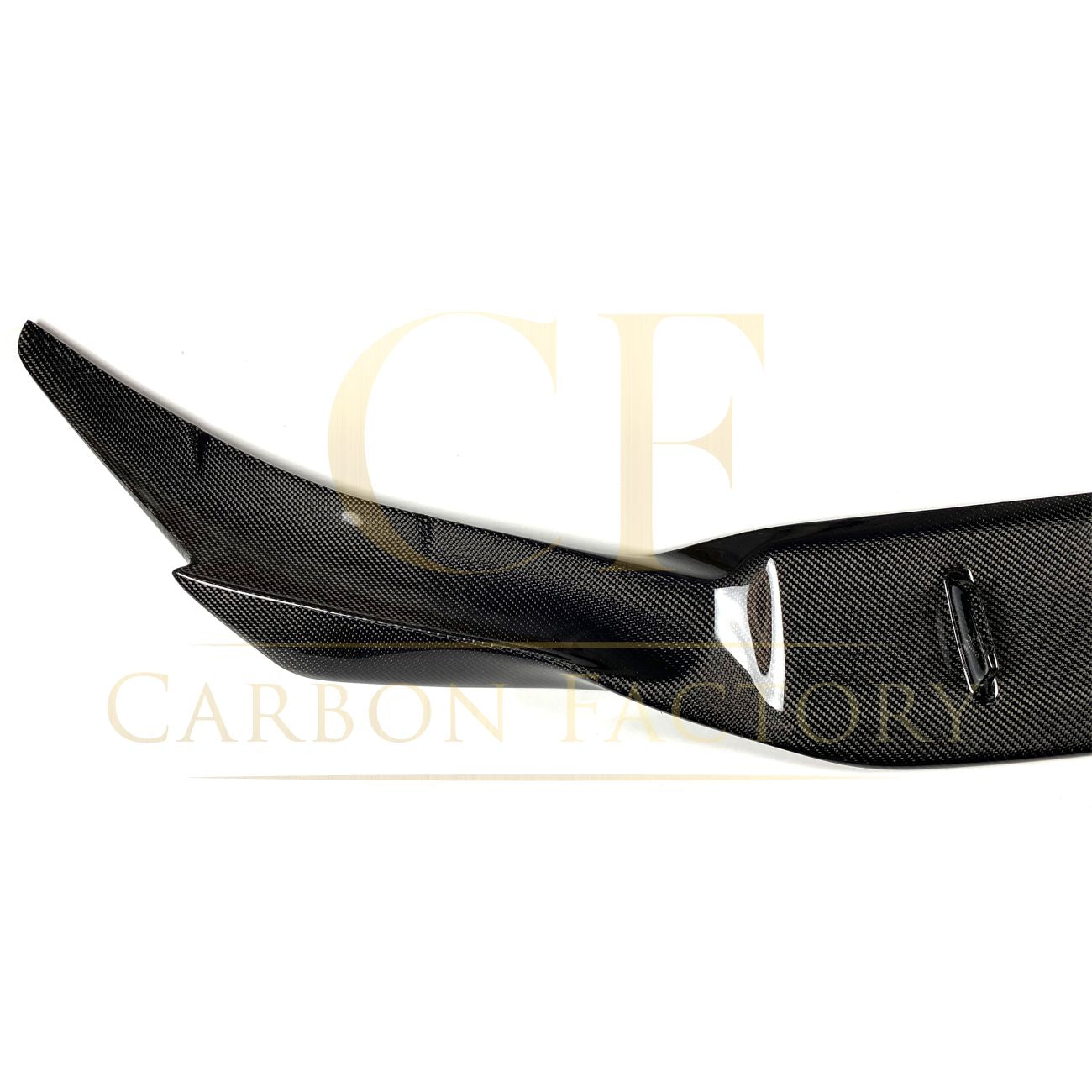 R Style Carbon Fibre Front Splitter for BMW F90 M5 Pre-LCI 17-20-Carbon Factory