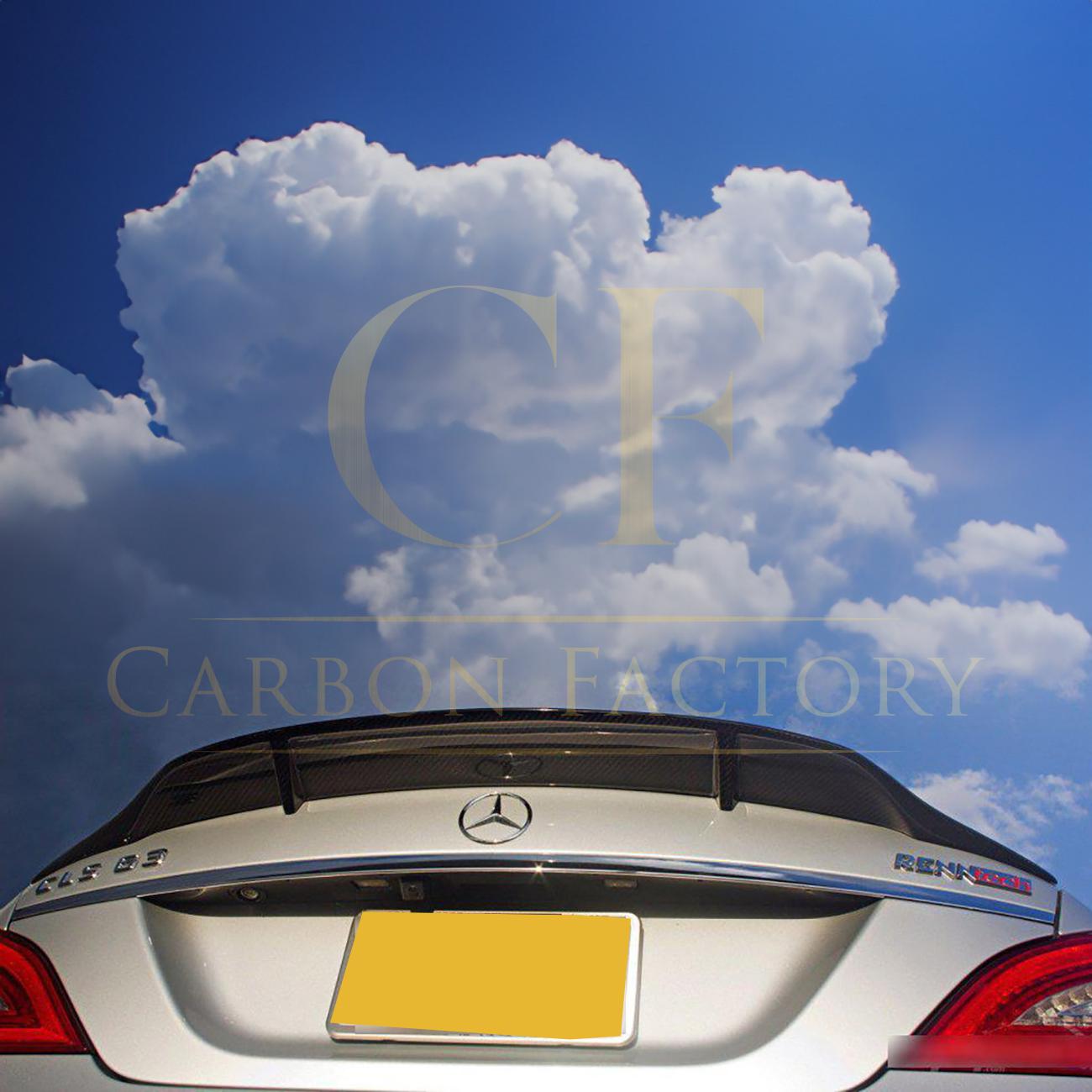 REN Style Carbon Fibre Boot Spoiler for Mercedes Benz C218 CLS 14-18-Carbon Factory