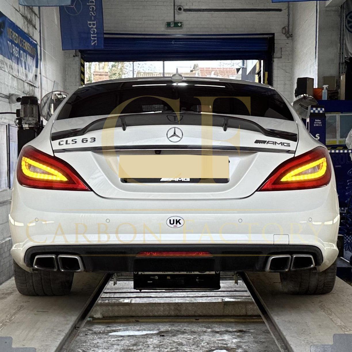 REN Style Carbon Fibre Boot Spoiler for Mercedes Benz C218 CLS 14-18-Carbon Factory