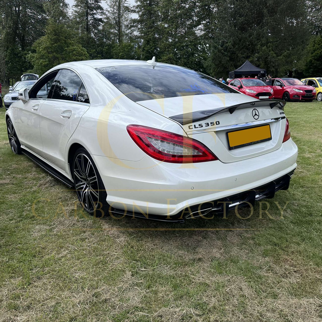 REN Style Carbon Fibre Boot Spoiler for Mercedes Benz C218 CLS 14-18-Carbon Factory