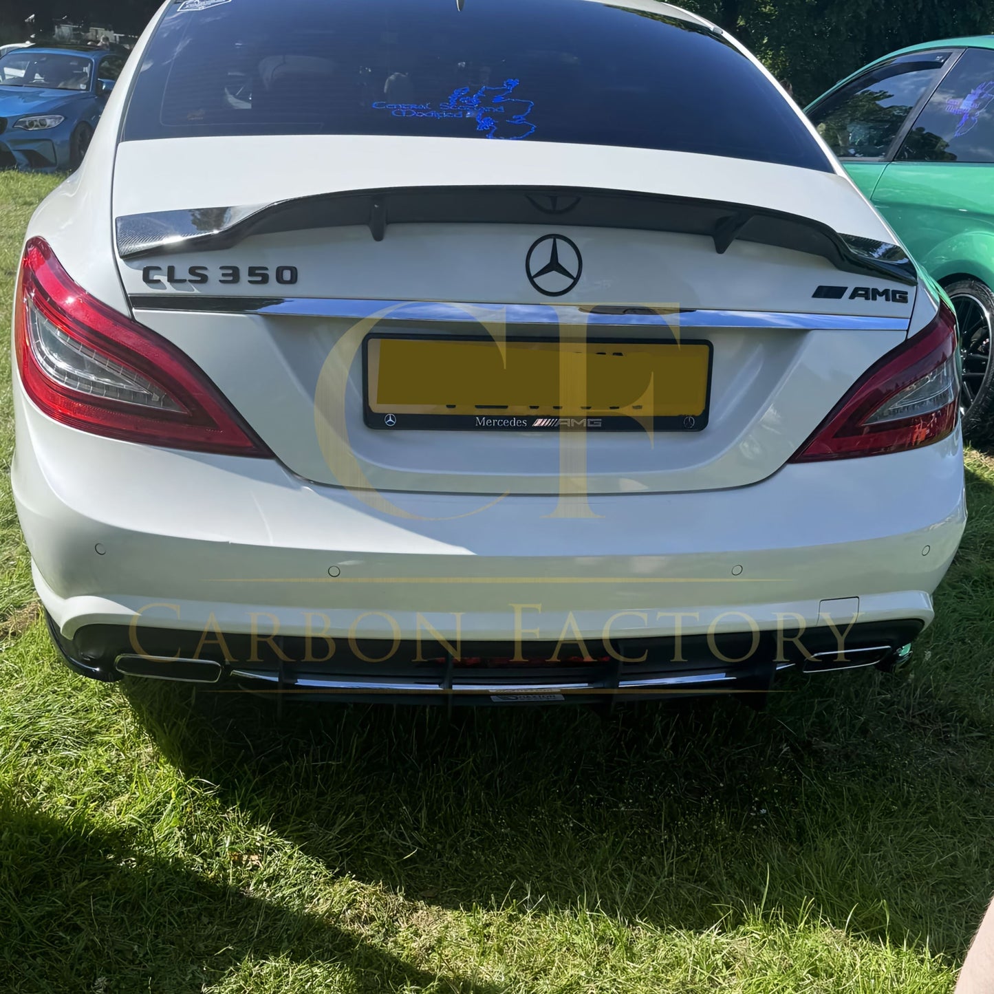 REN Style Carbon Fibre Boot Spoiler for Mercedes Benz C218 CLS 14-18-Carbon Factory