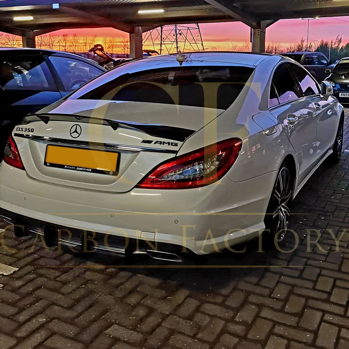 REN Style Carbon Fibre Boot Spoiler for Mercedes Benz C218 CLS 14-18 - Carbon Factory