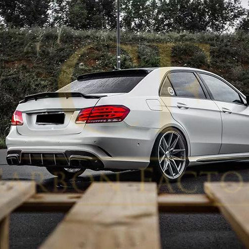 REN Style Carbon Fibre Boot Spoiler for Mercedes Benz W212 E Class Saloon 10-17 - Carbon Factory