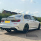RK Style Gloss Black Rear Diffuser Dual Exhaust for BMW 3 Series G20 G21 Pre-LCI 19-22-Carbon Factory