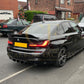 RK Style Gloss Black Rear Diffuser Dual Exhaust for BMW 3 Series G20 G21 Pre-LCI 19-22-Carbon Factory