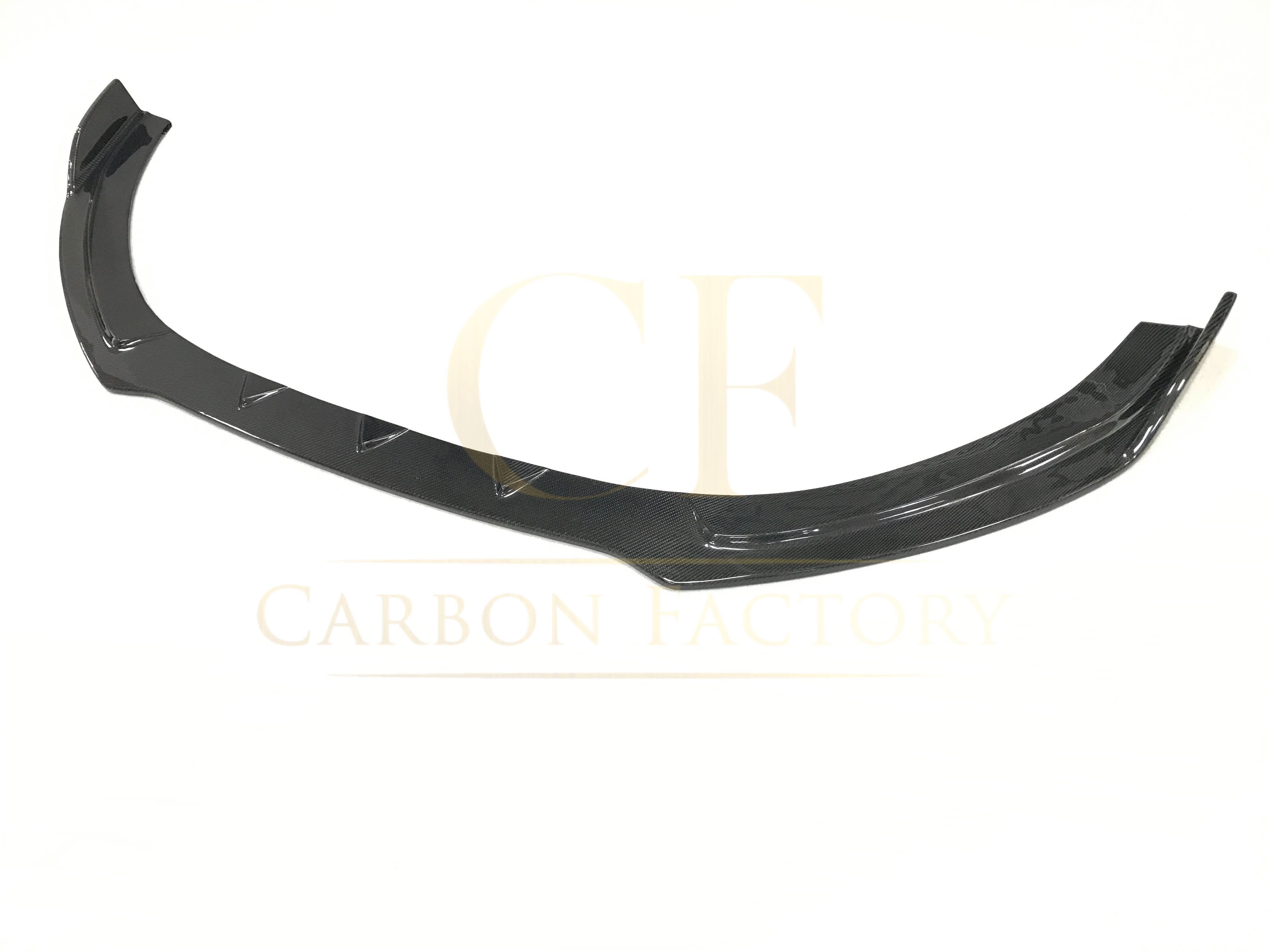 RS Style Carbon Fibre Front Splitter for Audi A3 Saloon Non S Line 16-19 - Carbon Factory