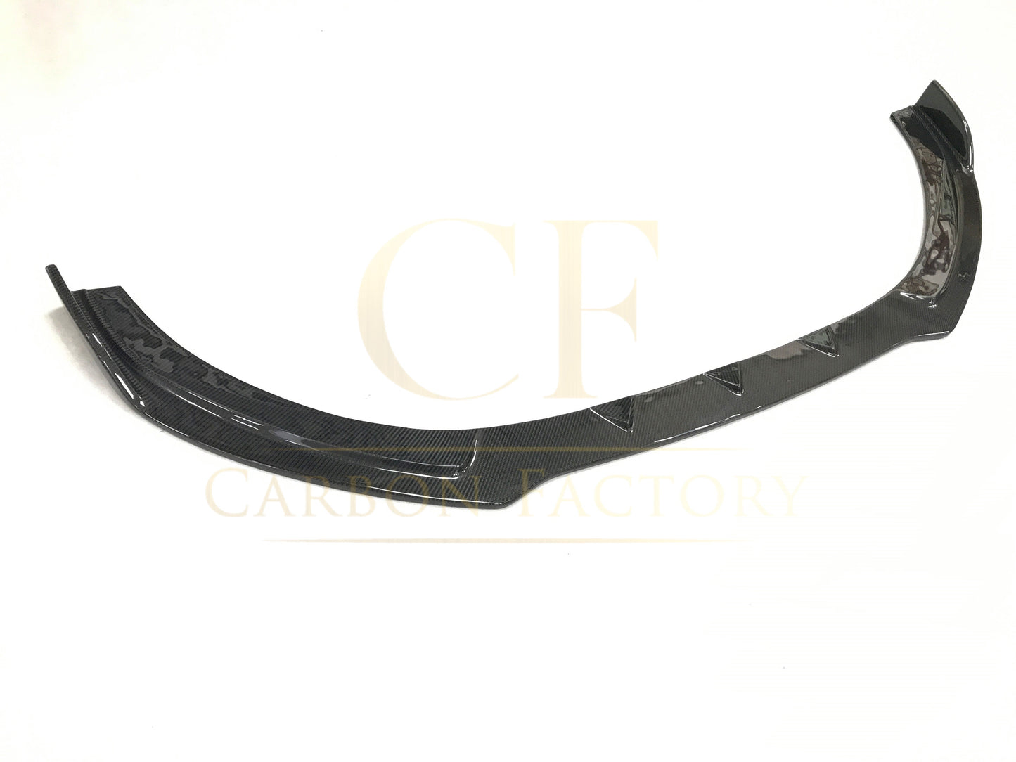 RS Style Carbon Fibre Front Splitter for Audi A3 Saloon Non S Line 16-19-Carbon Factory