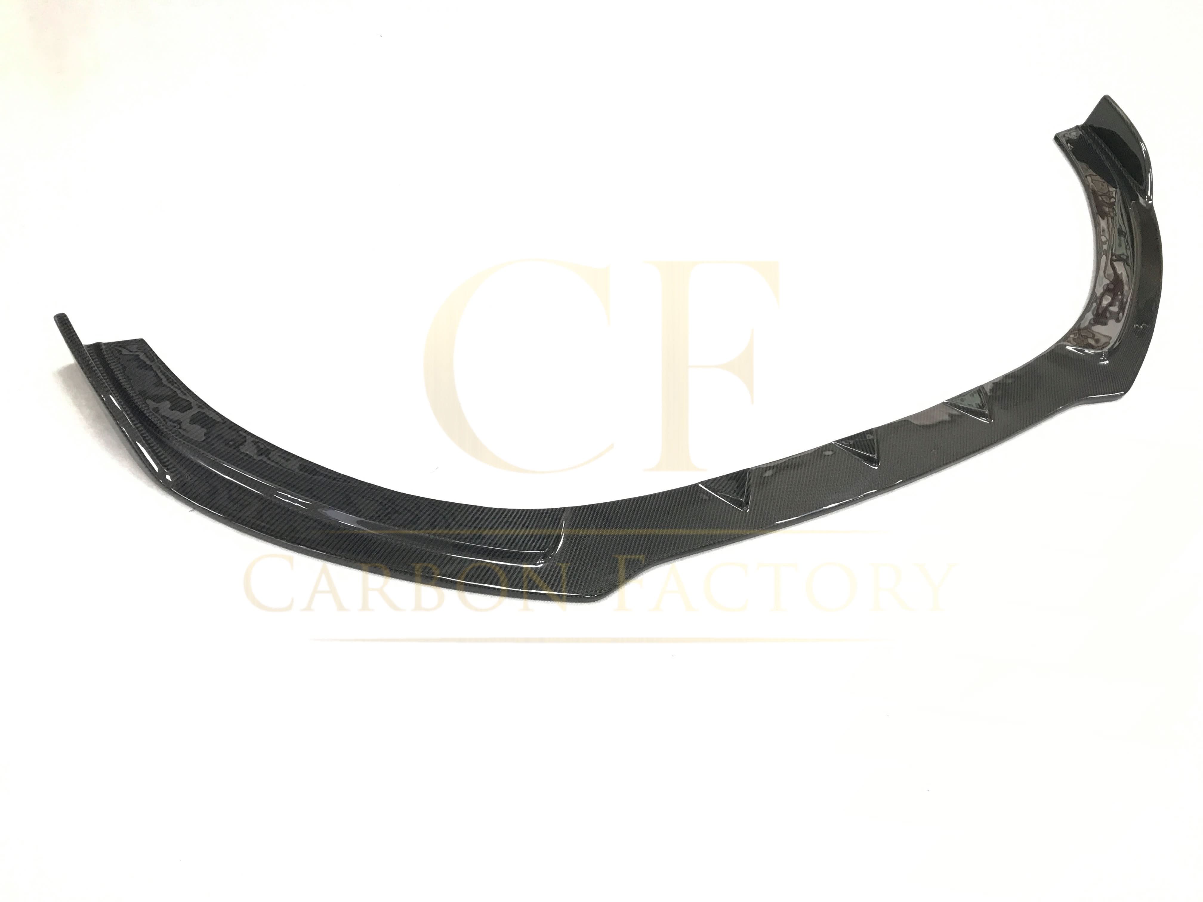 RS Style Carbon Fibre Front Splitter for Audi A3 Saloon Non S Line 16-19 - Carbon Factory