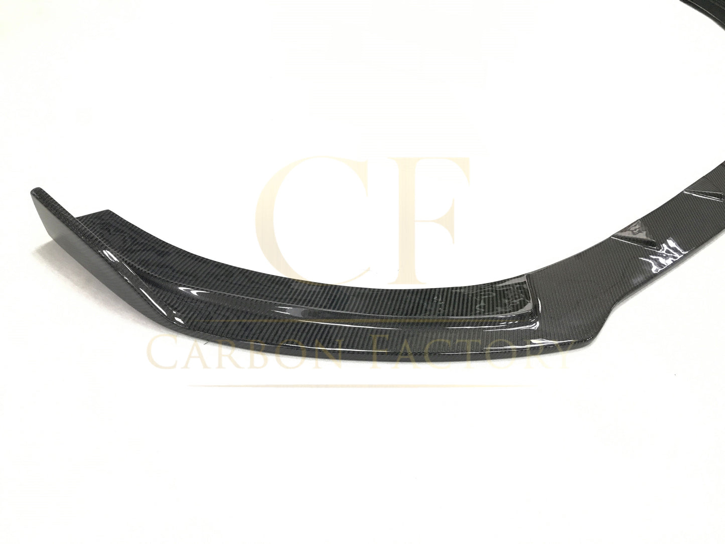 RS Style Carbon Fibre Front Splitter for Audi A3 Saloon Non S Line 16-19-Carbon Factory