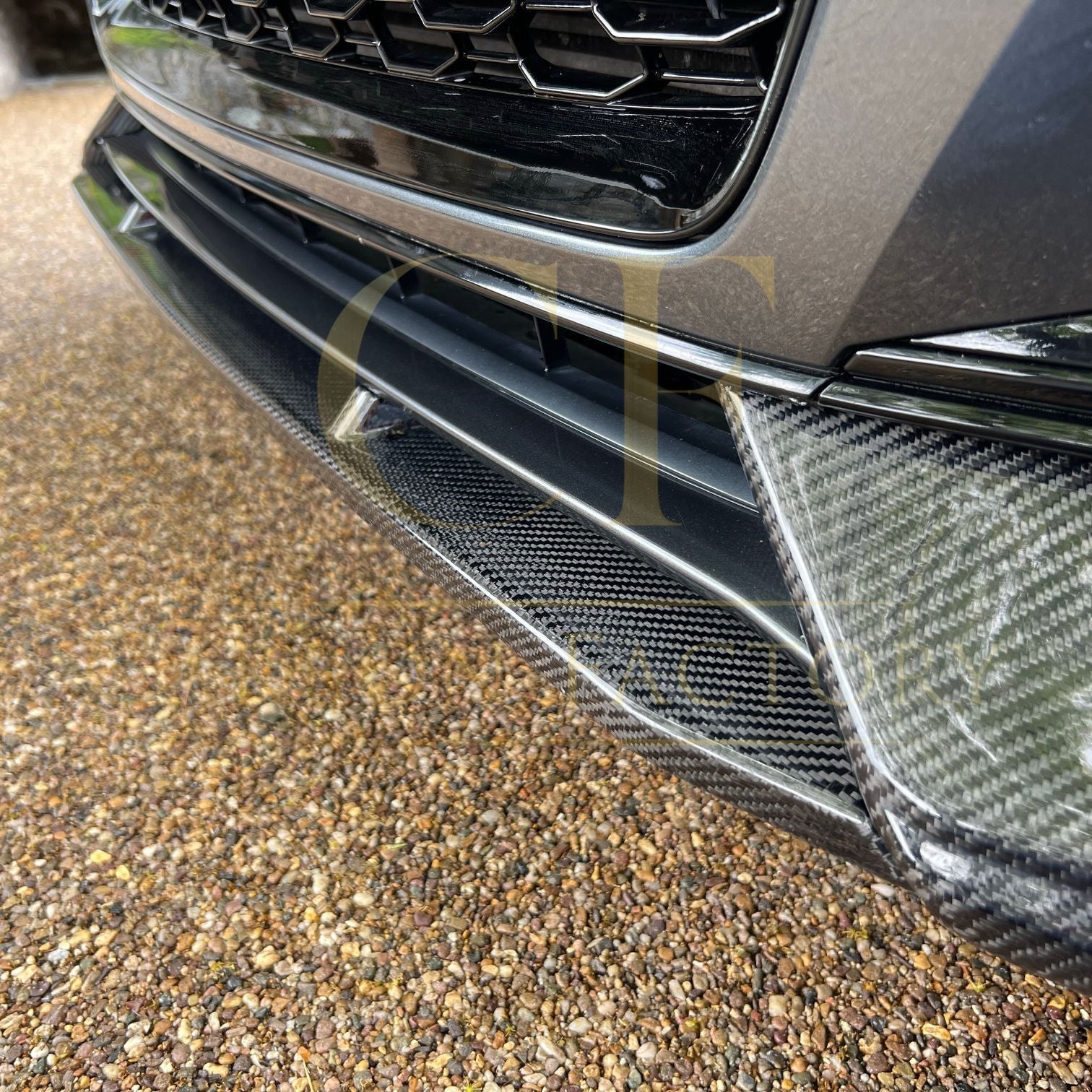 RS Style Carbon Fibre Front Splitter for Audi B9 A5 S Line & S5 17-19-Carbon Factory