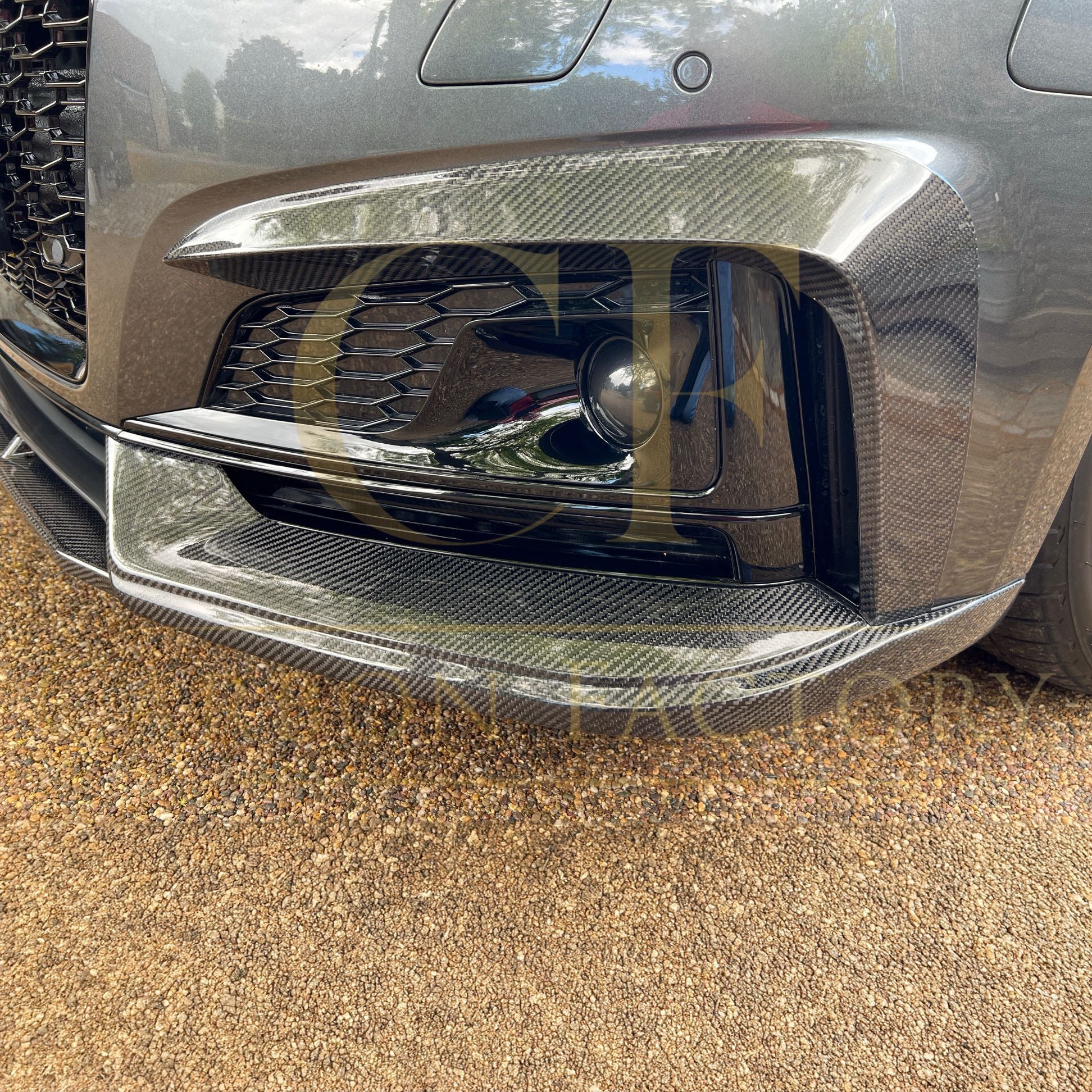 RS Style Carbon Fibre Front Splitter for Audi B9 A5 S Line & S5 17-19-Carbon Factory