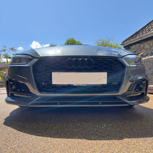RS Style Carbon Fibre Front Splitter for Audi B9 A5 S Line & S5 17-19-Carbon Factory