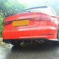 RS Style Carbon Fibre Rear Diffuser for Audi A3 S Line S3 Saloon 13-15-Carbon Factory