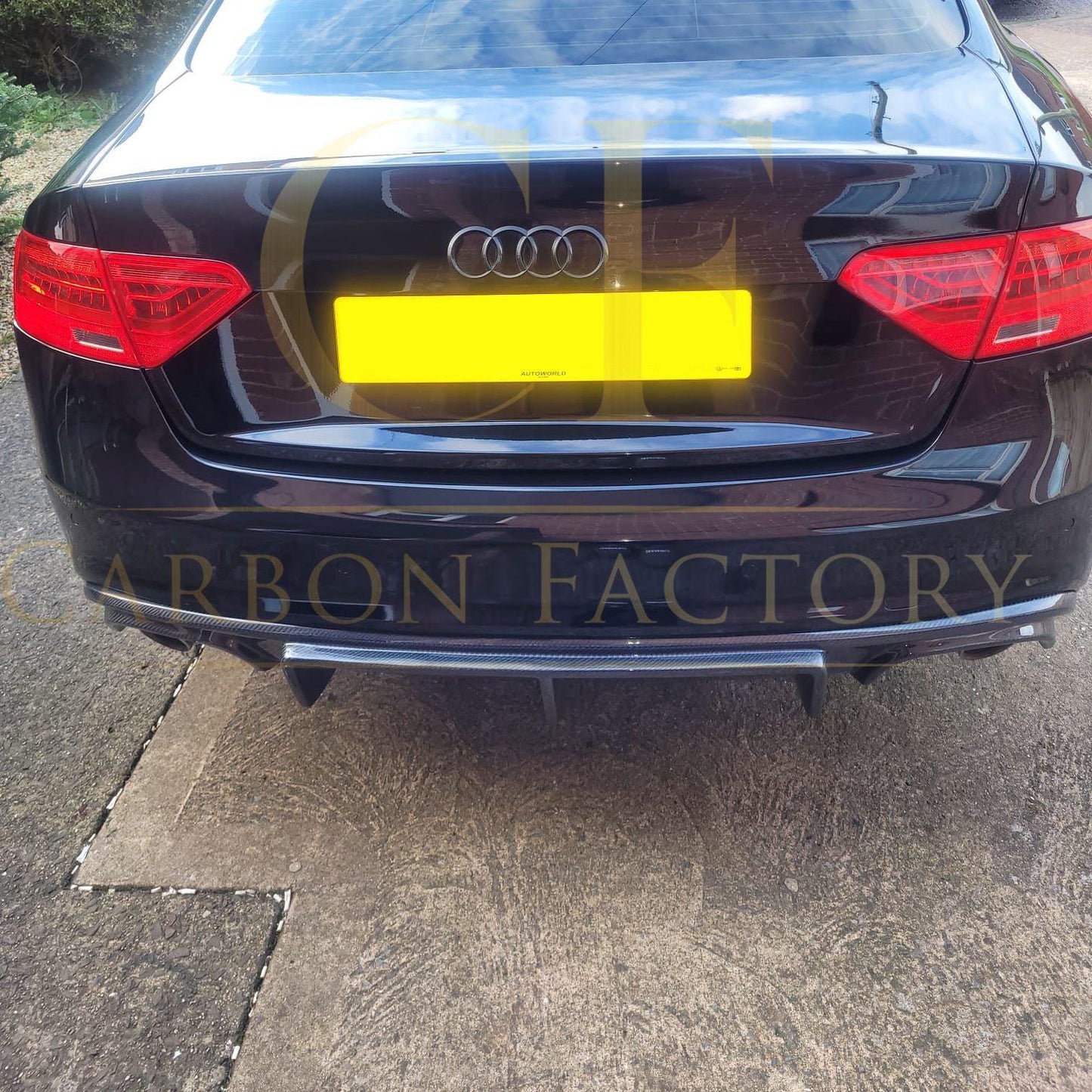 RS Style Carbon Fibre Rear Diffuser for Audi B8.5 S5 & A5 S Line 11-16-Carbon Factory