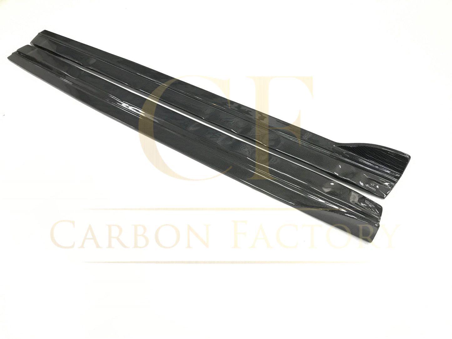 RS Style Carbon Fibre Side Skirts for Audi A3 Saloon (Non S Line) 16-19-Carbon Factory