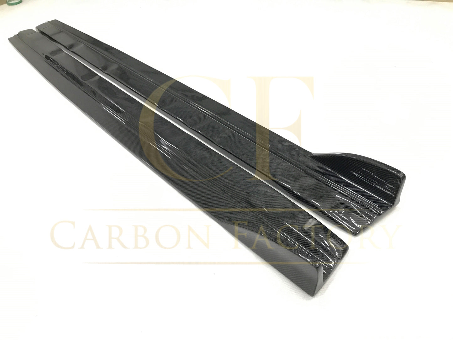 RS Style Carbon Fibre Side Skirts for Audi A3 Saloon (Non S Line) 16-19-Carbon Factory