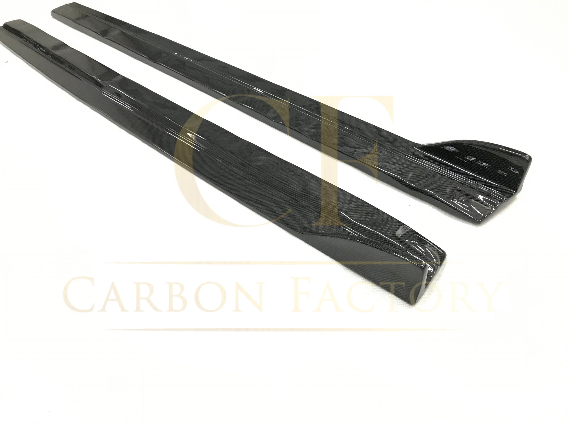 RS Style Carbon Fibre Side Skirts for Audi A3 Saloon (Non S Line) 16-19-Carbon Factory